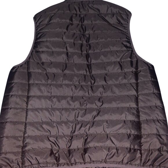 Black Unisex Puffy Vest - Picture 2 of 4